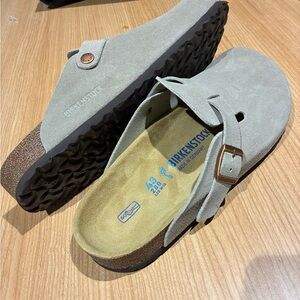 Birkenstock Soft Footbed Clogs Suede